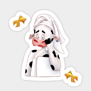 Skin Cow Care Blogger Cute Animal friends Sticker